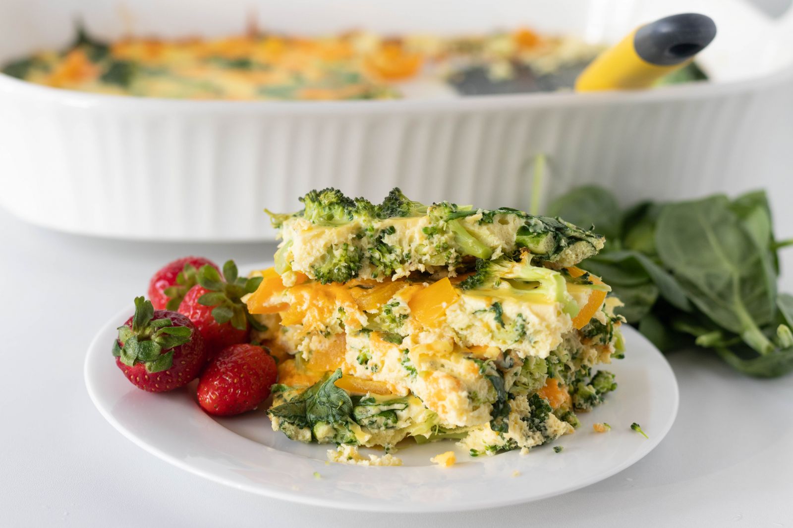 The Kollee Kitchen Cheesy Vegetable Egg Bake